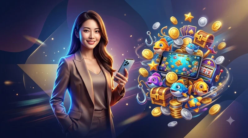 Minh họa các dòng game bắn cá phổ biến với nhiều phong cách chơi khác nhau