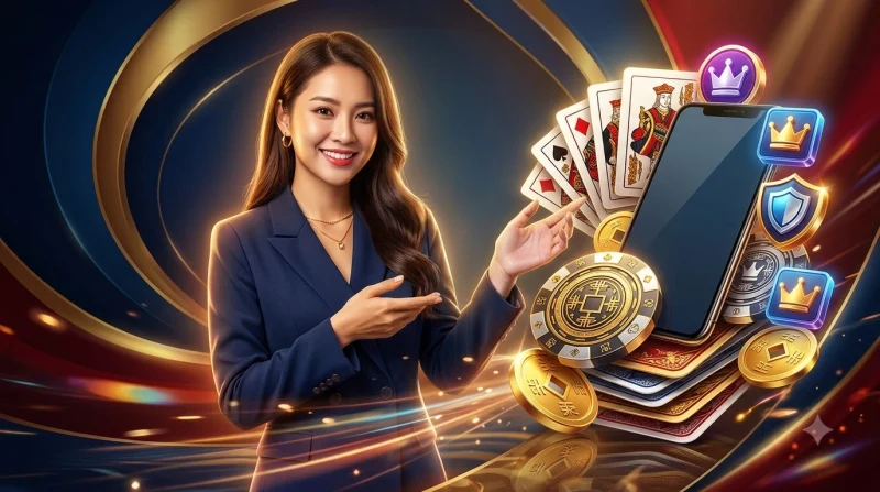 Minh họa chơi Mậu Binh online có trách nhiệm với biểu tượng giới hạn thời gian