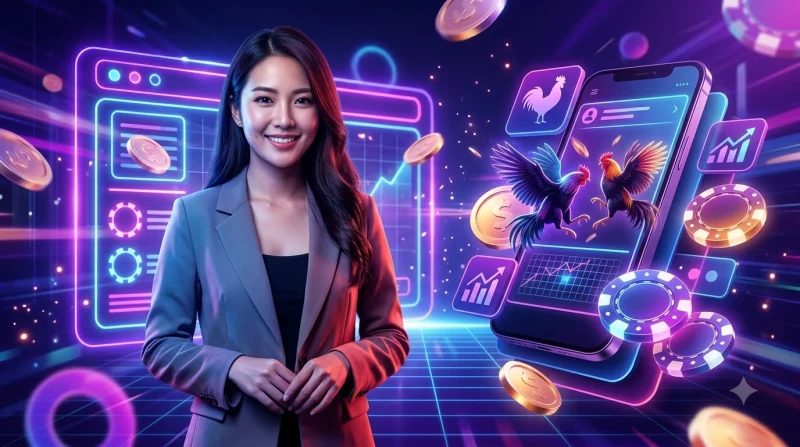Minh họa tay cầm điện thoại xem đá gà trực tiếp C3 với đường truyền ổn định tại MB66