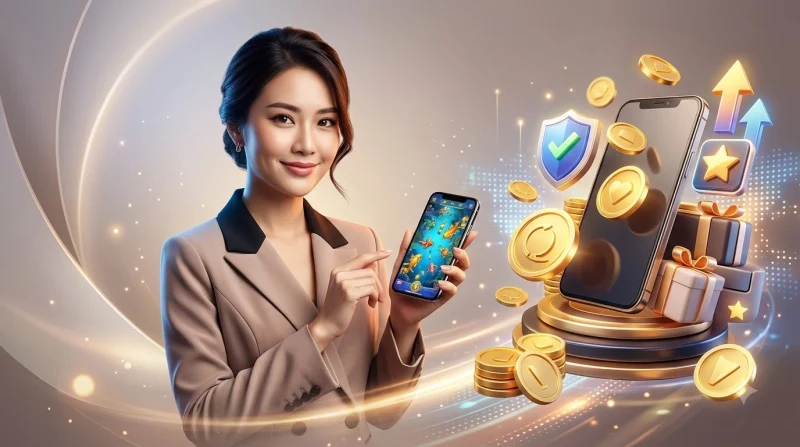Minh họa tiêu chí chọn nền tảng chơi bắn cá uy tín trên điện thoại và máy tính bảng