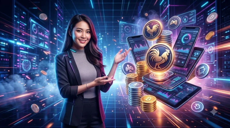 Minh họa tiêu chí chọn nền tảng đá gà uy tín với biểu tượng cán cân đánh giá và các yếu tố chất lượng