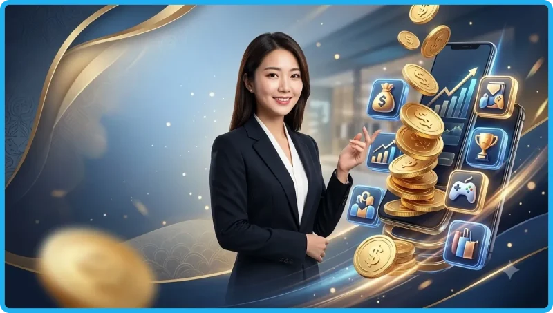 Minh họa xu hướng tìm kiếm cơ hội hợp tác kinh doanh online với đại lý MB66